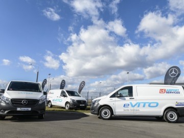 Elektryczne Vito w służbie na lotnisku
